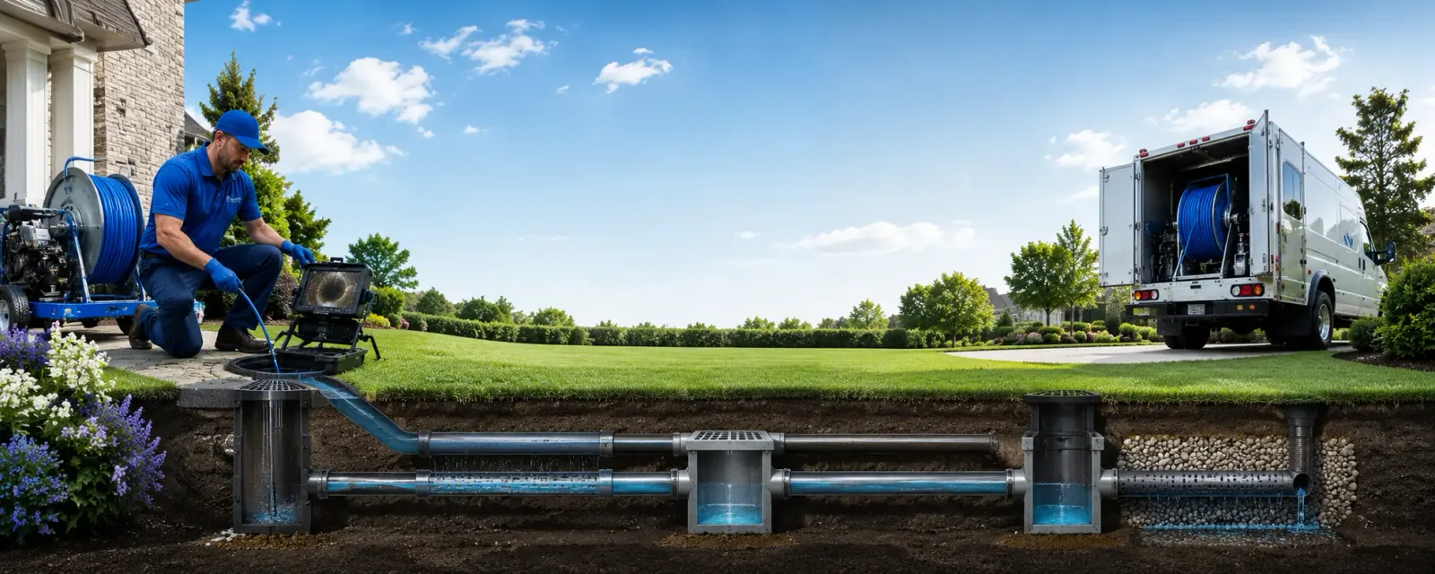 Outdoor drain cleaning information for Nokomis, IL